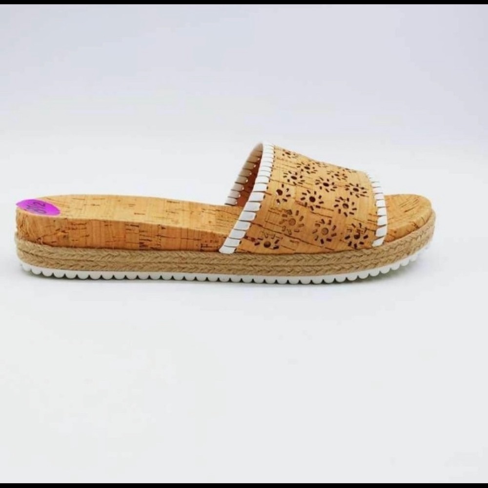 Jack Rogers Ro Espadrille Cork Sandals 8.5 New